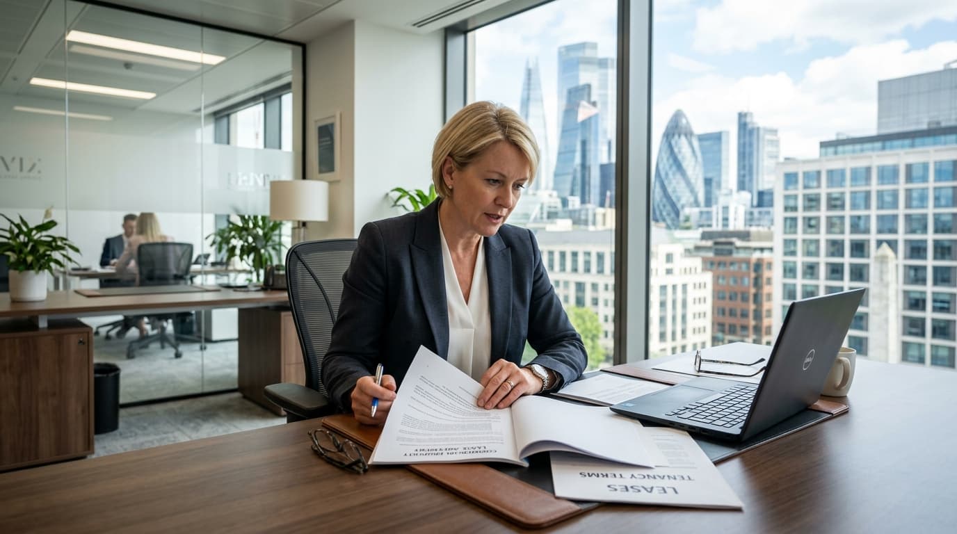 Business owner reviewing SSAS pension leaseback arrangement for commercial property