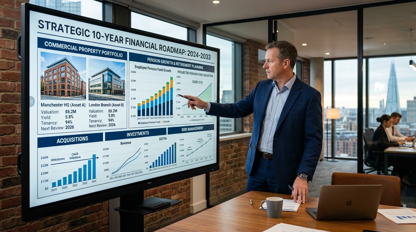 Long-term wealth building roadmap for SSAS pension property investment across 20 years